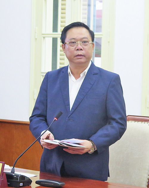 Phó Tổng cục trưởng TCDL Phạm Văn Thủy phát biểu tại hội nghị